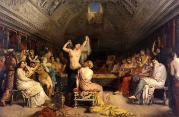 Theodore Chasseriau Painting - The Tepidarium 1853 romantic Theodore Chasseriau
